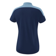 Erima Sport-Polo Change (100% rec. Polyester, schnelltrocknend Funktionsmaterial) navyblau/denimblau Damen