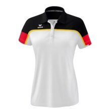 Erima Sport-Polo Change (100% rec. Polyester, schnelltrocknend Funktionsmaterial) weiss/schwarz/rot Damen