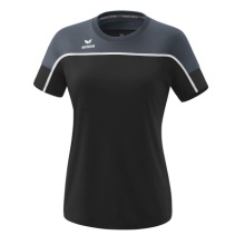 Erima Sport-Shirt Change (100% rec. Polyester, leicht, schnelltrocknend) schwarz/grau Damen