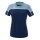 Erima Sport-Shirt Change (100% rec. Polyester, leicht, schnelltrocknend) navyblau/denimblau Damen