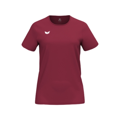 Erima Sport-Shirt Intro Function (100% rec. Polyester, leicht, schnelltrocknend) bordeauxrot Damen