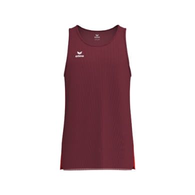 Erima Sport-Tank Top T&F Wings Singlet (leicht, schnelltrocknend) bordeauxrot Herren