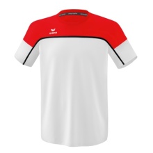 Erima Sport-Tshirt Change (100% rec. Polyester, leicht, schnelltrocknend) weiss/rot Herren