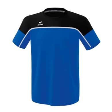 Erima Sport-Tshirt Change (100% rec. Polyester, leicht, schnelltrocknend) royalblau/schwarz Jungen