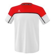 Erima Sport-Tshirt Change (100% rec. Polyester, leicht, schnelltrocknend) weiss/rot Jungen