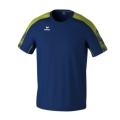 Erima Sport-Tshirt Evo Star (100% rec. Polyester, leicht) navyblau/limegrün Herren