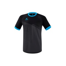 Erima Sport-Tshirt Mantua Trikot (100% Polyester, strapazierfähig) schwarz/curacaoblau Herren
