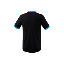 Erima Sport-Tshirt Mantua Trikot (100% Polyester, strapazierfähig) schwarz/curacaoblau Herren