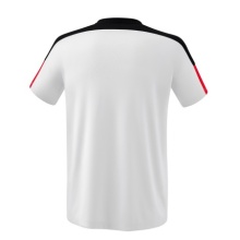 Erima Sport-Tshirt Change (100% rec. Polyester, leicht, schnelltrocknend) weiss/schwarz/rot Herren