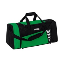 Erima Sporttasche Six Wings (Größe M - 49,5 Liter) smaragdgrün/schwarz 61x29x28cm