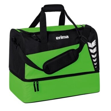 Erima Sporttasche Six Wings mit Bodenfach (Größe L - 94,5 Liter) hellgrün/schwarz 60x35x45cm
