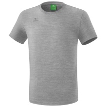 Erima Sport-Tshirt Teamsport (100% Baumwolle, atmungsaktiv) grau Herren