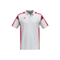 Erima Tennis-Polo Celebrate 125 Function (100% rec. Polyester, schnelltrocknend) weiss/rot Herren