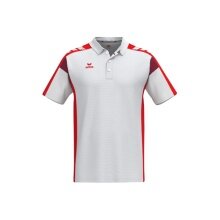Erima Tennis-Polo Celebrate 125 Function (100% rec. Polyester, schnelltrocknend) weiss/rot Herren