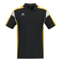 Erima Tennis-Polo Celebrate 125 Function (100% rec. Polyester, schnelltrocknend) schwarz/gelb Herren
