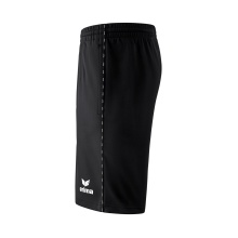 Erima Traininghose Short Basic (100% Polyester, Reißverschlusstaschen) kurz schwarz Herren
