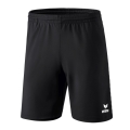 Erima Traininghose Short Basic (100% Polyester, Reißverschlusstaschen) kurz schwarz Jungen