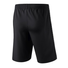 Erima Traininghose Short Basic (100% Polyester, Reißverschlusstaschen) kurz schwarz Jungen