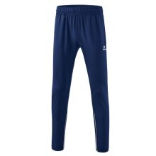 Erima Trainingshose Performance (strapazierfähig, dehnbar und super leicht) lang navyblau/weiss Jungen