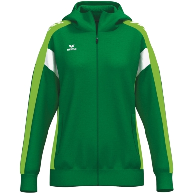 Erima Trainingsjacke Celebrate 125 mit Kapuze (atmungsaktiv, 100% Polyester) dunkelgrün Damen