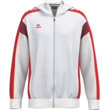 Erima Trainingsjacke Celebrate 125 mit Kapuze (atmungsaktiv, 100% Polyester) weiss/rot Herren
