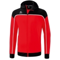 Erima Trainingsjacke Change mit Kapuze (rec. Polyester, strapazierfähig, mit Reißverschlusstaschen) rot/schwarz Herren