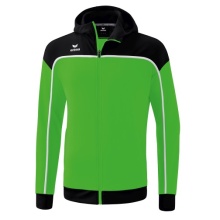 Erima Trainingsjacke Change mit Kapuze (rec. Polyester, strapazierfähig, mit Reißverschlusstaschen) grün/schwarz Herren