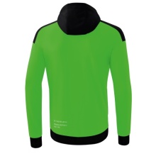 Erima Trainingsjacke Change mit Kapuze (rec. Polyester, strapazierfähig, mit Reißverschlusstaschen) grün/schwarz Herren