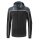 Erima Trainingsjacke Change mit Kapuze (rec. Polyester, strapazierfähig, mit Reißverschlusstaschen) schwarz/grau Jungen