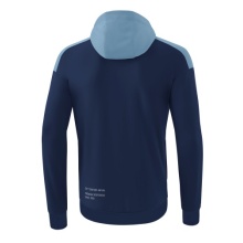 Erima Trainingsjacke Change mit Kapuze (rec. Polyester, strapazierfähig, mit Reißverschlusstaschen) navyblau Jungen
