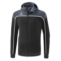 Erima Trainingsjacke Change mit Kapuze (rec. Polyester, strapazierfähig, mit Reißverschlusstaschen) schwarz/grau Herren