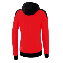 Erima Trainingsjacke Change mit Kapuze (strapazierfähig, mit Reißverschlusstaschen) rot/schwarz Damen