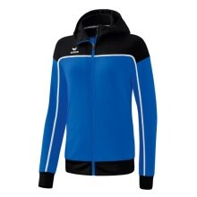 Erima Trainingsjacke Change mit Kapuze (strapazierfähig, mit Reißverschlusstaschen) royalblau/schwarz Damen