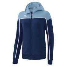 Erima Trainingsjacke Change mit Kapuze (strapazierfähig, mit Reißverschlusstaschen) navyblau/denimblau Damen