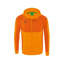 Erima Trainingsjacke Six Wings mit Kapuze (Baumwollmix, weich und bequem) orange Jungen
