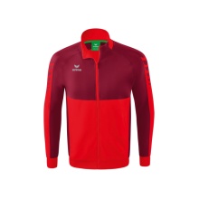 Erima Trainingsjacke Six Wings Worker (100% Polyester, Stehkragen, strapazierfähig) rot/bordeaux Herren