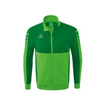 Erima Trainingsjacke Six Wings Worker (100% Polyester, Stehkragen, strapazierfähig) grün/smaragd Jungen