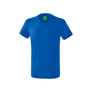 Erima Sport-Tshirt Basic Style (100% Baumwolle, V-Ausschnitt) royalblau Herren