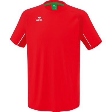 Erima Sport-Tshirt Liga Star (robust, elastisch, feuchtigkeitsableitend) rot/weiss Jungen