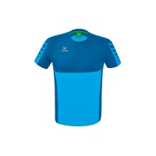 Erima Sport-Tshirt Six Wings (100% Polyester, schnelltrocknend, angenehmes Tragegefühl) curacaoblau Herren