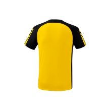 Erima Sport-Tshirt Six Wings (100% Polyester, schnelltrocknend, angenehmes Tragegefühl) gelb/schwarz Jungen