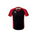 Erima Sport-Tshirt Six Wings Trikot (100% Polyester, strapazierfähig) schwarz/rot Kinder