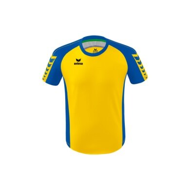 Erima Sport-Tshirt Six Wings Trikot (100% Polyester, strapazierfähig) gelb/royalblau Kinder