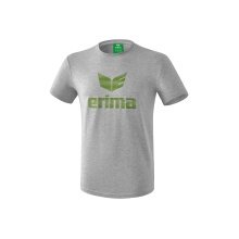 Erima Freizeit-Tshirt Essential - weiches Baumwolle - hellgrau/lime Herren