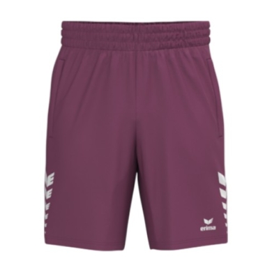 Erima Sporthose Celebrate 125 Short (100% Polyester, elastischer Bund mit Kordelzug) kurz burgundrot Herren