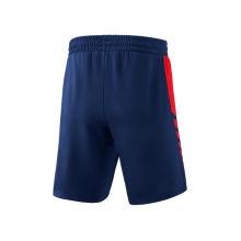 Erima Sport-Hose Six Wings Worker Shorts kurz (100% Polyester, ohne Innenslip, bequem) navyblau/rot Jungen
