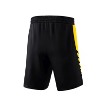 Erima Sport-Hose Six Wings Worker Shorts kurz (100% Polyester, ohne Innenslip, bequem) schwarz/gelb Jungen