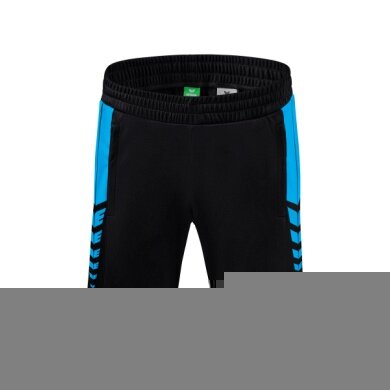 Erima Sporthose Short Six Wings Worker (100% Polyester) kurz schwarz/curacaoblau Herren