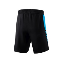 Erima Sport-Hose Six Wings Worker Shorts kurz (100% Polyester, ohne Innenslip, bequem) schwarz/curacaoblau Jungen