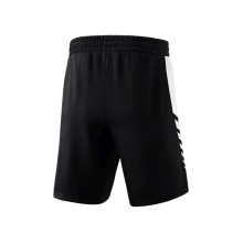 Erima Sport-Hose Six Wings Worker Shorts kurz (100% Polyester, ohne Innenslip, bequem) schwarz/weiss Jungen